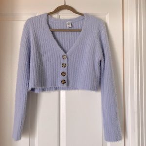 Low cut cardigan!